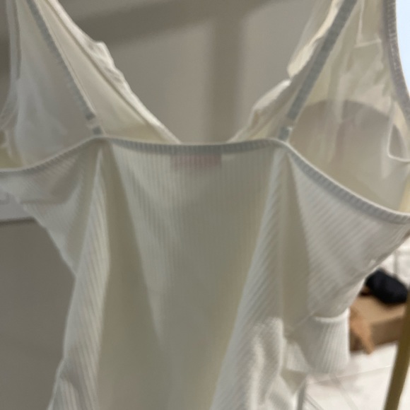 NEW one piece white bathing suit in Medium - Picture 4 of 5